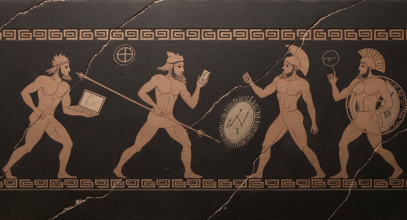 AIスパルタン - 古代ギリシャ壺絵風デザイン